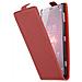 Custodia Compatibile Con Sony Xperia Xz2 In Rosso Cremisi - Coperchio Protettivo In Design Flip Realizzato In Similpelle Testurizzata - Foto miniatura 4