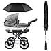 Passeggino Ombrello Parasole Universale 50 Bambino Uv E Infant Protezione Solare Ombrello Con Umbrella Maniglia Per Carrozzina Passeggino Passeggino E Buggy-black - Foto miniatura 3