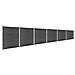 Set Pannelli Di Recinzione In Wpc 1045x186 Cm Nero - Foto miniatura 2