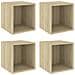 Mobili a Muro 4pz Rovere Sonoma 37x37x37 cm Legno Multistrato - Foto miniatura 2