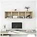 Mobili a Muro 4pz Rovere Sonoma 37x37x37 cm Legno Multistrato - Foto miniatura 1