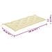Cuscino per Panca Bianco Crema 120x (50+50) x7cm Tessuto Oxford - Foto miniatura 2