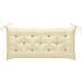 Cuscino per Panca Bianco Crema 120x (50+50) x7cm Tessuto Oxford - Foto miniatura 4