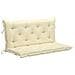 Cuscino per Panca Bianco Crema 120x (50+50) x7cm Tessuto Oxford - Foto miniatura 7