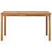 Tavolo da Pranzo per Giardino 140x80x77 cm in Massello di Teak - Foto miniatura 2
