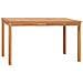Tavolo da Pranzo per Giardino 140x80x77 cm in Massello di Teak - Foto miniatura 1