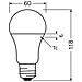 Lampadina Led E27 10w 1060 Lm A60 Parathom Value Classic 4052899971028 Bianco Caldo 2700k Ø60x118 Mm Vetro - Foto miniatura 5