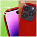 Cover Per Iphone 14 Pro Max Ibrida Semirigida Sottile Leggera Rossa - Foto miniatura 5