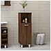 Armadietto Bagno Rovere Marrone 30x30x95cm In Legno Multistrato - Foto miniatura 1