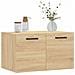 Mobile A Parete Rovere Sonoma 60x36,5x35 Cm Legno Multistrato - Foto miniatura 3