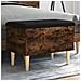 Panca Portaoggetti Rovere Fumo 62x42x46 Cm Legno Multistrato - Foto miniatura 1
