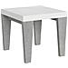 Tavolo Allungabile 90x90/246 Cm Spimbo Mix Piano Bianco Frassino - Gambe Noce - Bianco Frassino /cemento - Foto miniatura 5