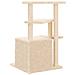 Albero Per Gatti Con Tiragraffi In Sisal Crema 83,5 Cm - Foto miniatura 5