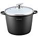 Rl-ad24m: Casseruola Rivestita In Marmo Con Coperchio In Vetro - 24 Cm - Foto miniatura 1