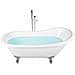 Vasca Da Bagno Freestanding Cayman 153 X 77 Cm Bianco - Foto miniatura 9