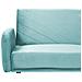 Divano Letto 3 Posti Senja Velluto Azzurro - Foto miniatura 4