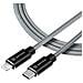 Cavo Dati E Ricarica Usb-c To Lightning Mfi 20w Rope In Kevlar 0.3m Grey - Foto miniatura 1