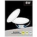 Pannello Led A Incasso Faretto Slim 6 Watt 3 Colori Luce Bianca Calda Naturale - Foto miniatura 1