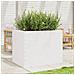Fioriera Da Giardino Bianca 90x60x68,5cm Legno Massello Di Pino - Foto miniatura 3