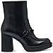 Black Elegant Closed Booties Stivaletti Pelle Scarpe Donna Nero Eu 36, 1-25358-41 001 - Foto miniatura 2