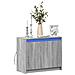 Credenza con LED Grigio Sonoma 72x34x61 cm in Legno Multistrato - Foto miniatura 2