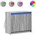 Credenza con LED Grigio Sonoma 72x34x61 cm in Legno Multistrato - Foto miniatura 1