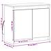 Credenza con LED Grigio Sonoma 72x34x61 cm in Legno Multistrato - Foto miniatura 6