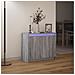 Credenza con LED Grigio Sonoma 72x34x61 cm in Legno Multistrato - Foto miniatura 7