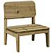 Sedia Da Giardino 60x52,5x72 Cm In Legno Impregnato Di Pino - Foto miniatura 2