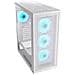 Gaming Mx220 Case Atx Midi Tower Rgb White Pannelo Frontale Ventilato Magnetico Pannello Laterale In Vetro Temperato 4 Ventole Argb 120mm Preinstallate Bianco - Foto miniatura 1