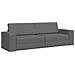 Divano Letto 2-in-1 Grigio Scuro 245x150x60.5 cm Tessuto - Foto miniatura 1