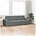 Divano Letto 2-in-1 Grigio Scuro 245x150x60.5 cm Tessuto - Foto miniatura 3