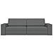 Divano Letto 2-in-1 Grigio Scuro 245x150x60.5 cm Tessuto - Foto miniatura 5