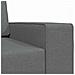 Divano Letto 2-in-1 Grigio Scuro 245x150x60.5 cm Tessuto - Foto miniatura 8