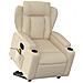Poltrona Alzapersona Massaggiante Elettrica Crema in Tessuto - Foto miniatura 3