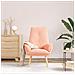 Poltrona Rilassante Rosa in Tessuto Simile alla Lana Riccia - Foto miniatura 3