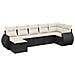 Set Divani da Giardino con Cuscini 7pz Nero Polyrattan - Foto miniatura 1