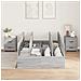 Struttura Letto con Contenitore  Grigio Sonoma 120x200 cm - Foto miniatura 4