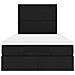 Struttura Letto Pouf con Materasso Nero 120x200 cm in Tessuto - Foto miniatura 8