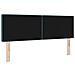 Testiera LED con luci a strisce a LED Blu scuro 144 cm Velluto - Foto miniatura 7