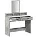 Tavolo da Trucco  con Cassetti Grigio Cemento 100x41x140 cm - Foto miniatura 5