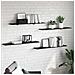 Scaffale 4 pcs Nero 100 x 20 x 1.5 cm Legno multistrato - Foto miniatura 2