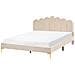 Letto Velluto Sauvian 160 X 200 Cm Beige - Foto miniatura 2