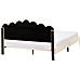 Letto Velluto Sauvian 160 X 200 Cm Beige - Foto miniatura 5