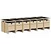 Set Pranzo da Giardino 17 pz con Cuscini Beige Misto Polyrattan - Foto miniatura 3