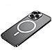 Elegante Custodia Nera Con Cornice Magnetica In Alluminio E Fibbia A Cavalluccio Marino, Compatibile Con Iphone 17 - Foto miniatura 2