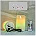 Set Di Candele A Led Ricaricabili Senza Fiamma Con Telecomando - 7,5x22cm, Stoppino Oscillante - Foto miniatura 2