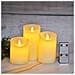 Set Di Candele A Led Ricaricabili Senza Fiamma Con Telecomando - 7,5x22cm, Stoppino Oscillante - Foto miniatura 4