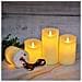 Set Di Candele A Led Ricaricabili Senza Fiamma Con Telecomando - 7,5x22cm, Stoppino Oscillante - Foto miniatura 5