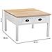 Tavolino Dasalotto Inlegnobianco A 2cassetti 80x80x50h - Foto miniatura 4